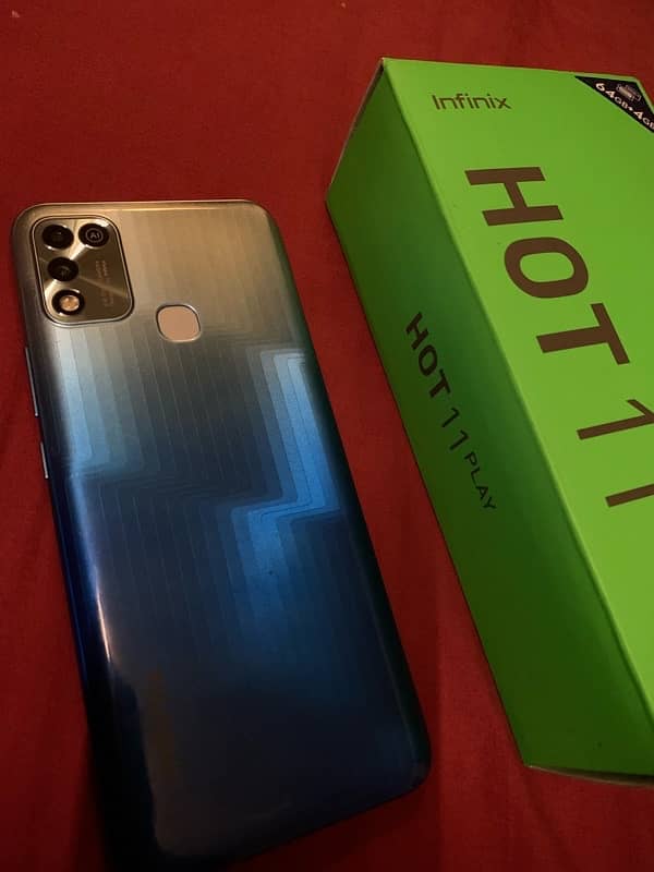 Infinix Hot 11 Play 4/64 Official PTA With Box 10/10 0