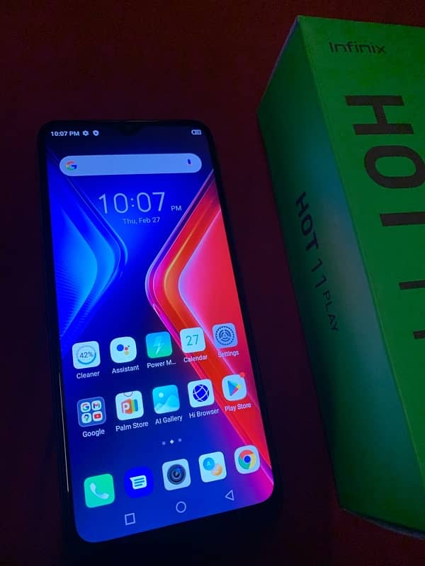 Infinix Hot 11 Play 4/64 Official PTA With Box 10/10 1