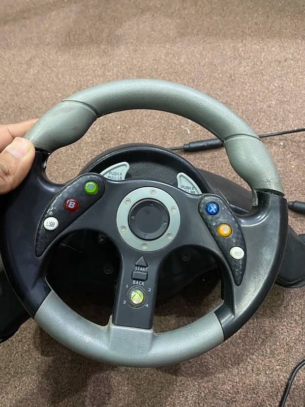 Mad catz 2 racing wheel and pedal for xbox 360 (WhatsApp only) 2