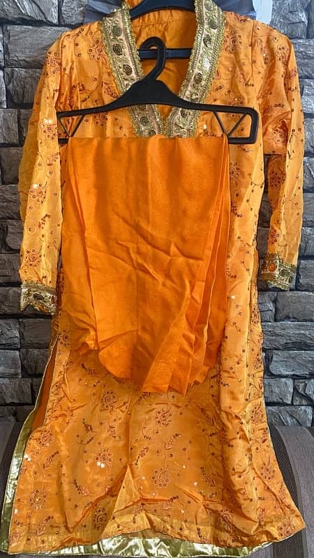 Indian raw silk shalwar/kameez/dupatta for woman 3 piece stitched set 3