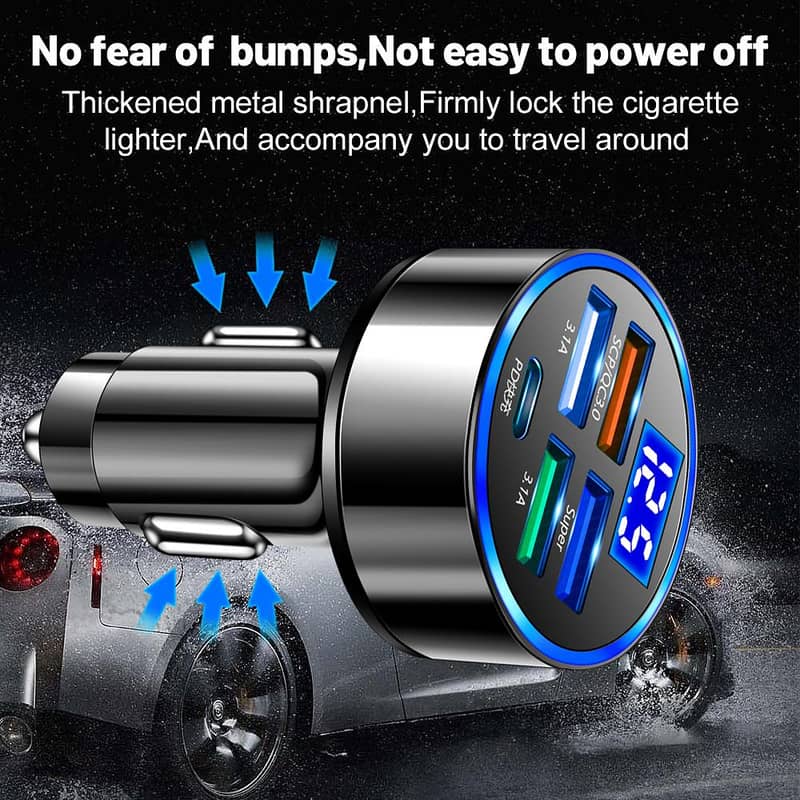 Bluetooth Radio Adapter Car Kit MP3 Player FM Bluetooth Transmitter 6