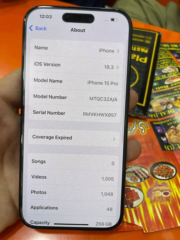 IPhone 15 Pro 256GB HK Dual PTA Approved 5