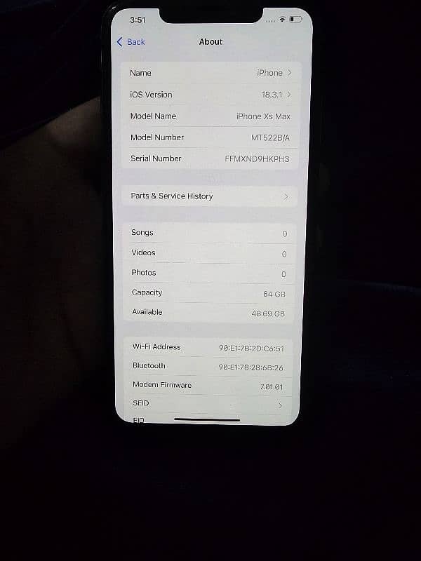 I phone xs max 64 gb ptarmigan approved 5