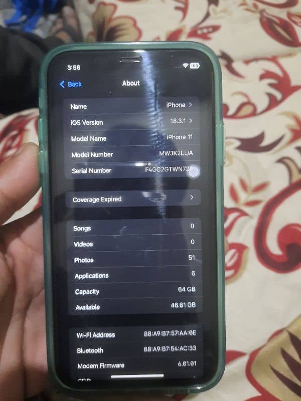 iphone 11 factory unlock non PTA 64gb green 7