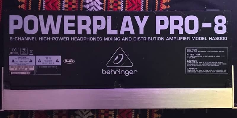 Behringer headphones amplifier mixing and distribution 0