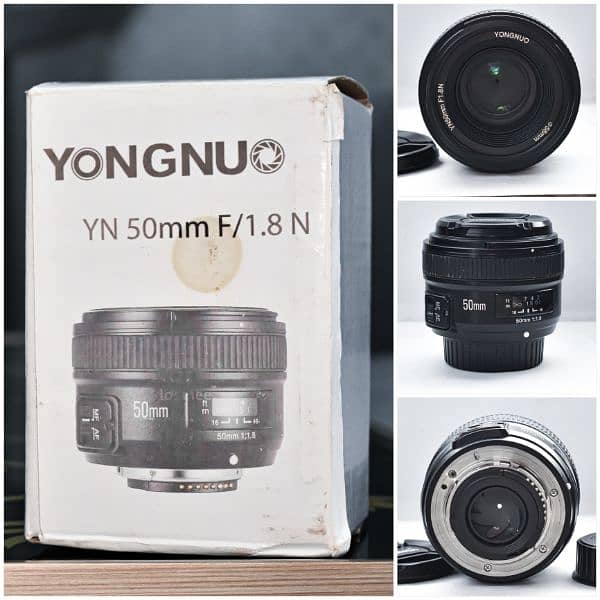 yongnuo 50mm 1.8 with box A++ condition 3