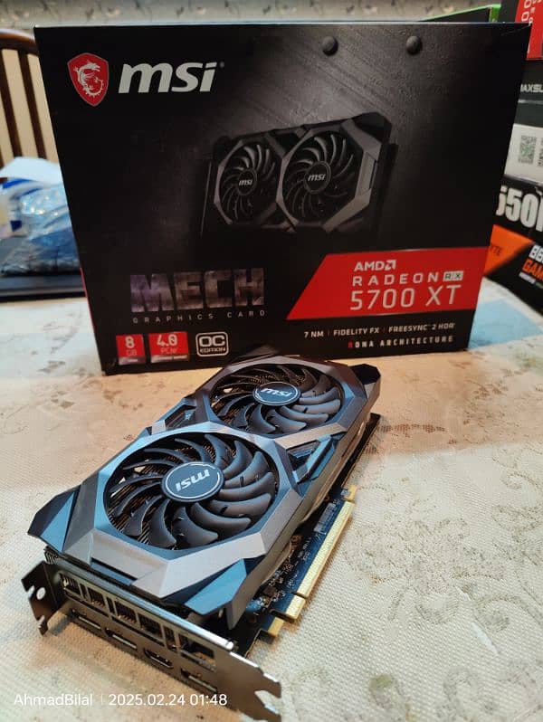 rx 5700xt msi mech oc with box 1