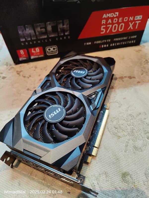 rx 5700xt msi mech oc with box 2