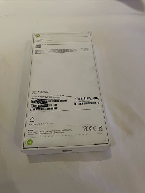 iPhone 16pro 512GB Box Packed Factory Unlock 1