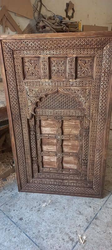 centre table in Swati hand carved 4