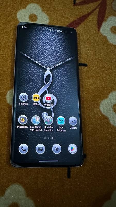 SAMSUNG S 10 plus 8/128gb DUAL SIM PTA ONLINE ONE DOT ONLY MOBILE. 3