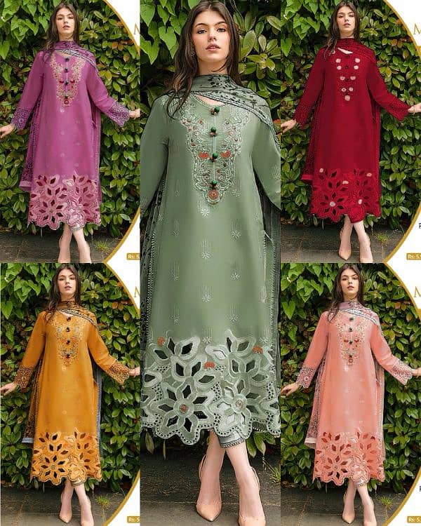 laydis unstitched dresses 7