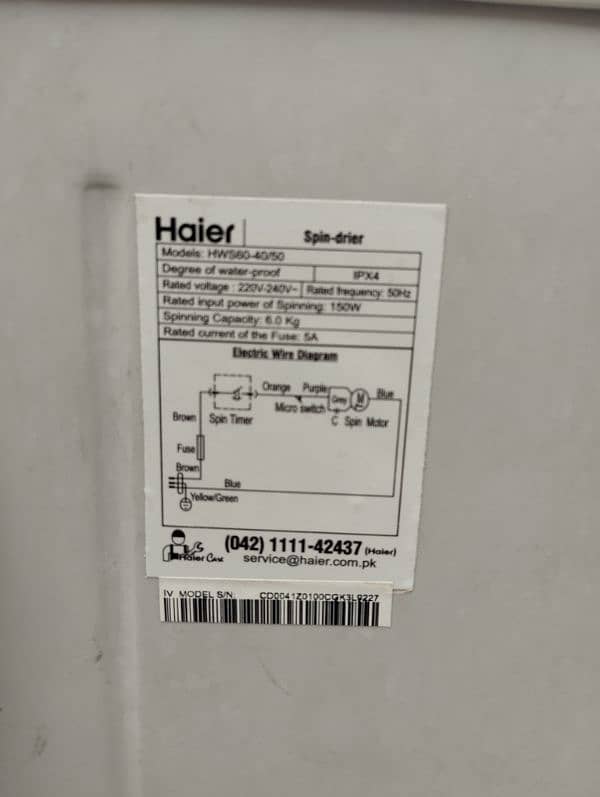 Haier dryer 3