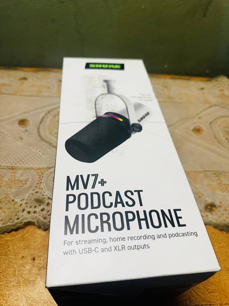 SHURE MV7+ Podcast Microphone (USB-C & XLR) Only Opened for Testing! 0