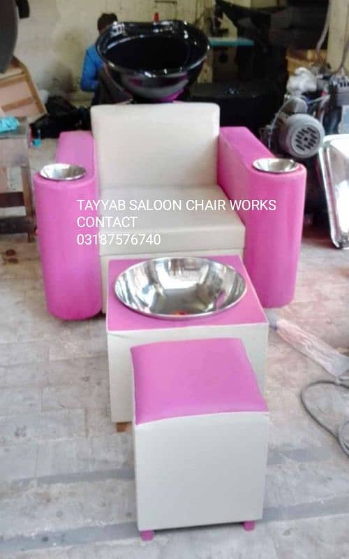 Salon Cahir/Parlour Chair/Facial Bed/Shampoo Unit/Trolley/Pedicure 18