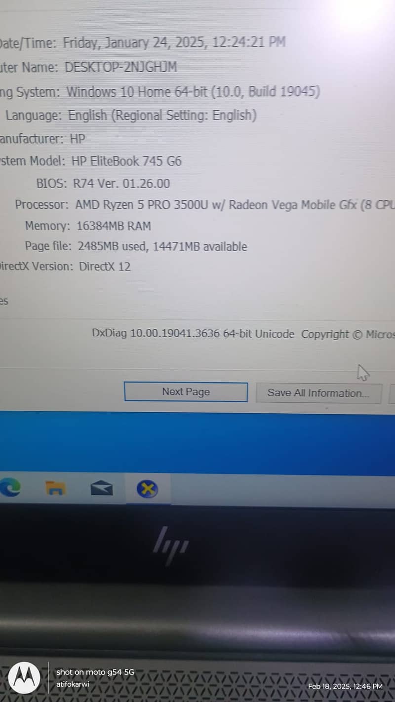 hp elitebook 745 g6 ryzen 745 7