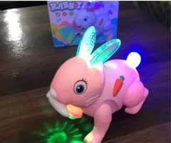 Bunny  Rabbit Plush Toy With Music & Led Perfect Birthday Gift(RS1500)