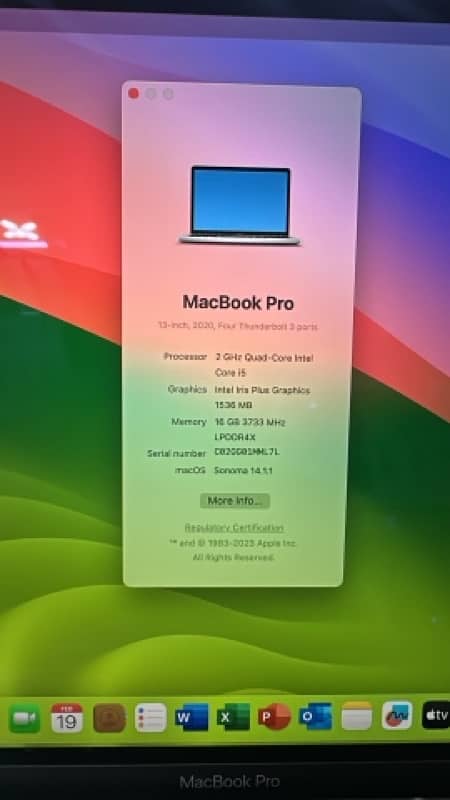13” MacBook Pro 2020 QC i5 16/512 4