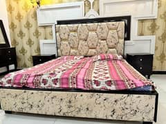 Turkish design elegant double bed set