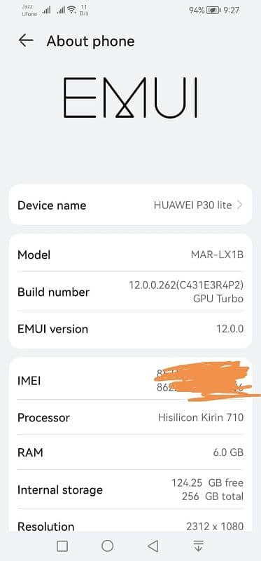 Huawei P30 lite 256gb 6gb exchange possible 1