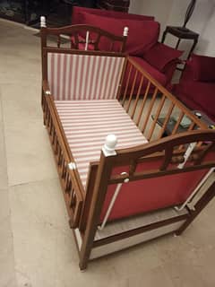 Customized Baby Cot with Swing option For Immediate Sale