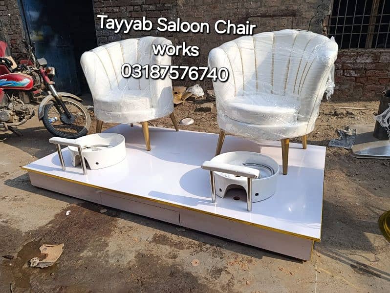 Parlour Chair/Salon Chair/Hair Wash Unit/Pedicure/Facial Bed/Trolley 15