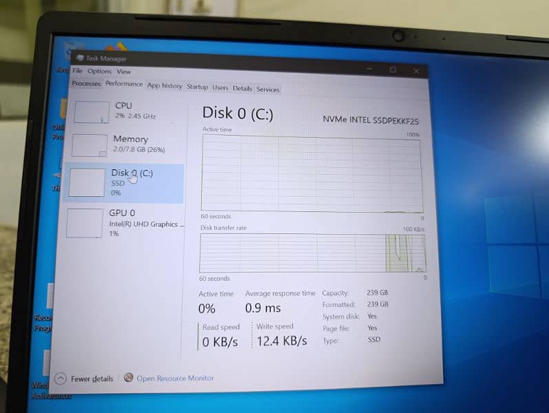 Dell Vostro 5481 i5 8th Generation 8/256 SSD 10