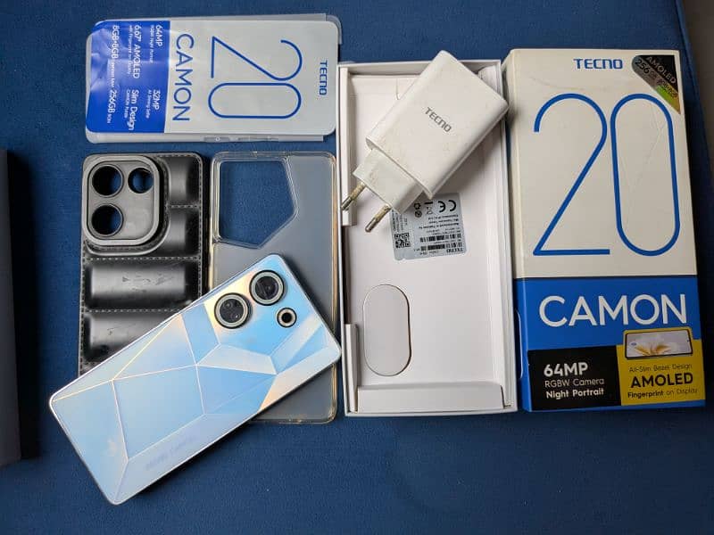 Tecno camon 20 8+8gb/256gb like new in company warranty 1