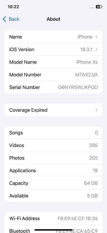 iPhone XS urgent sale no exchange 1