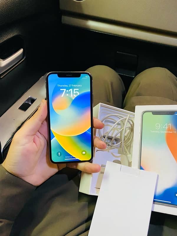 iphone x pta approved with full box 7