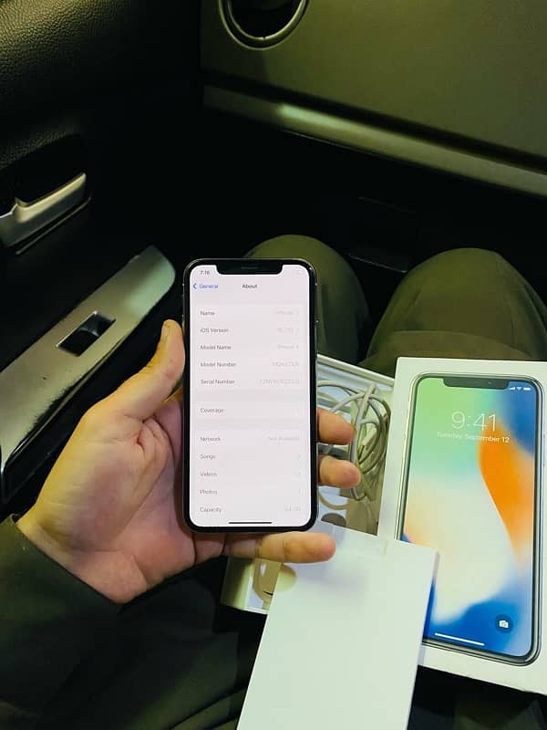 iphone x pta approved with full box 8