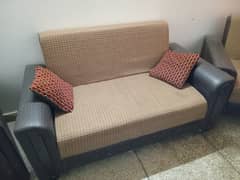 4 seater leather sofa 2 combine and 2 single