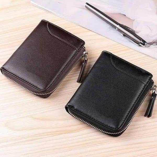 Leather card holder wallets for men | Zip card wallet 2