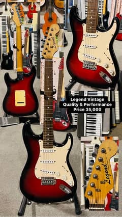 Legend Vintage Quality Electric guitar Semi acustic Bass Nylon Piano