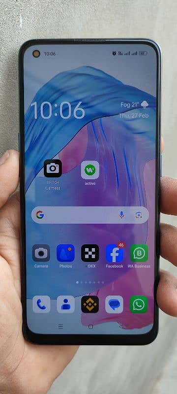 Oppo F19 6/128 GB official PTA approved lush condition 13