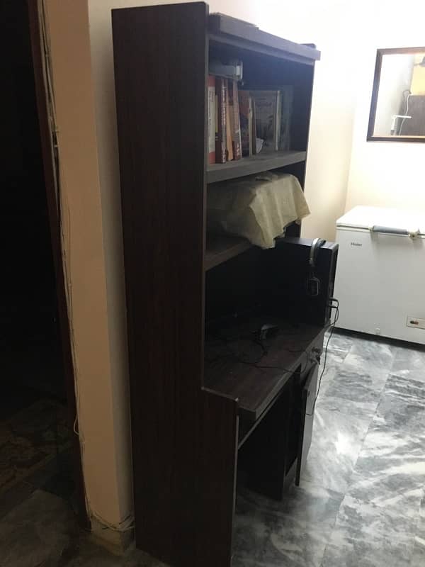 Book shelf + Computer table for sale 2