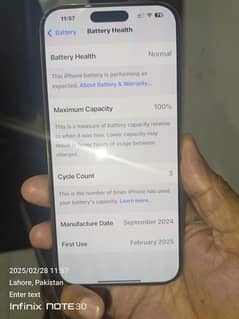 iPhone 16 pro max 256gb 3 days open box condition 10by10 ok