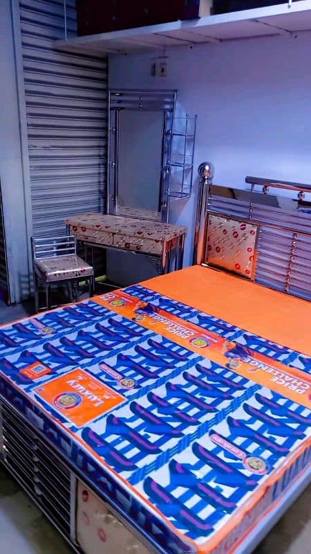 steel bed in factory rates 14