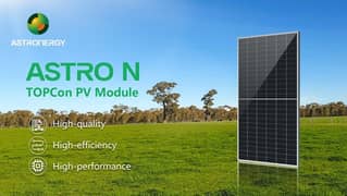 Astro Energy 585w -610 watt N- type bifacial