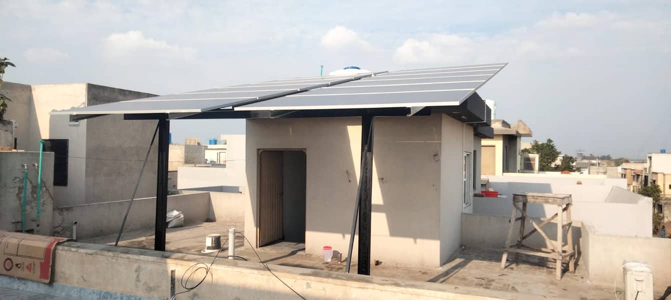 10kva solar system on grid , 10KW solar Solution Gadar structure 5