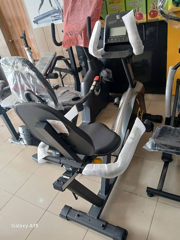 Slim line Recumbent Bike Fitness Machine & gym equipment 1
