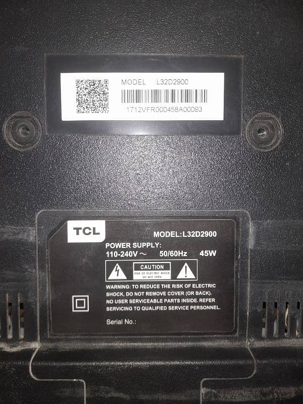 Tcl 32 inche pannel damge h 1