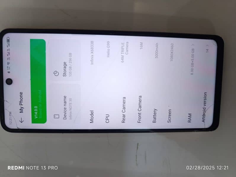 infinix note 30 with full box 8/256 gb 1