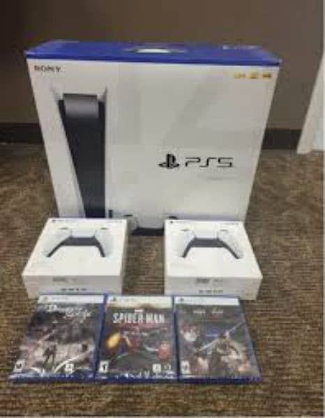 game PS5 playstation Sony complete box 2 controller 0