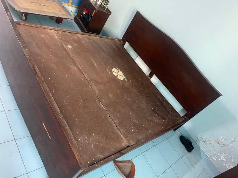 wooden bed average condition. . . . 03144988403 7