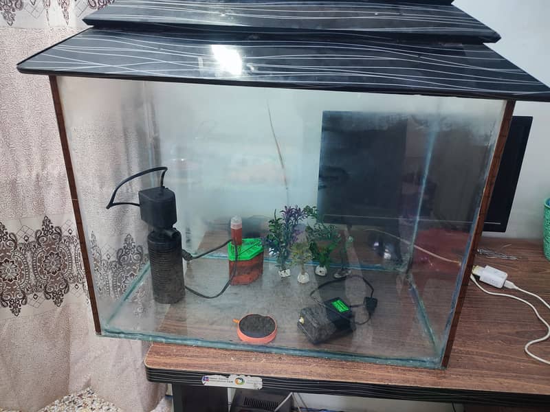 Aquarium With Complete Accessories And Fishes 3