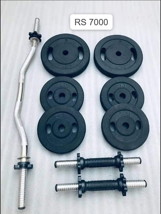 WEIGHT PLATES GYM , RUBBER COATED DUMBBELL , RODS , ADJUSTABLE DUMBBEL 4