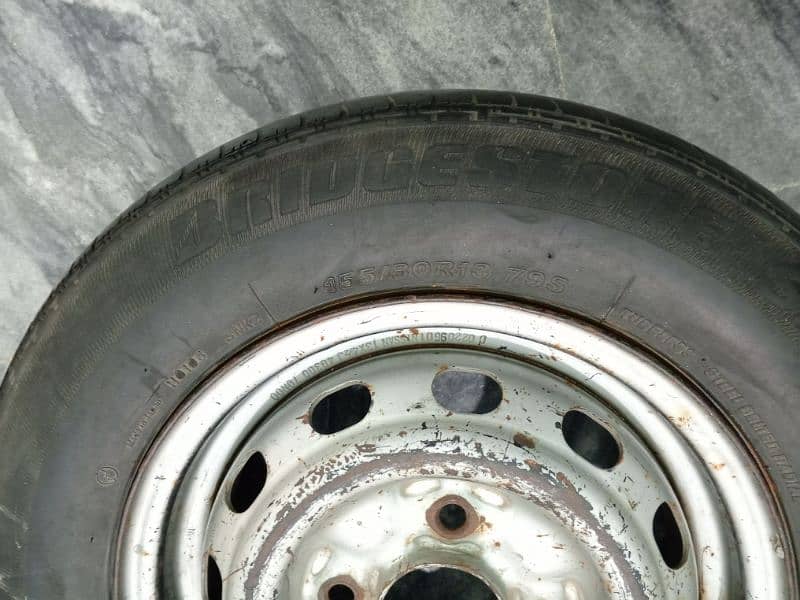 Bridgestone Tyre with Rim Size 155/80 R13 5