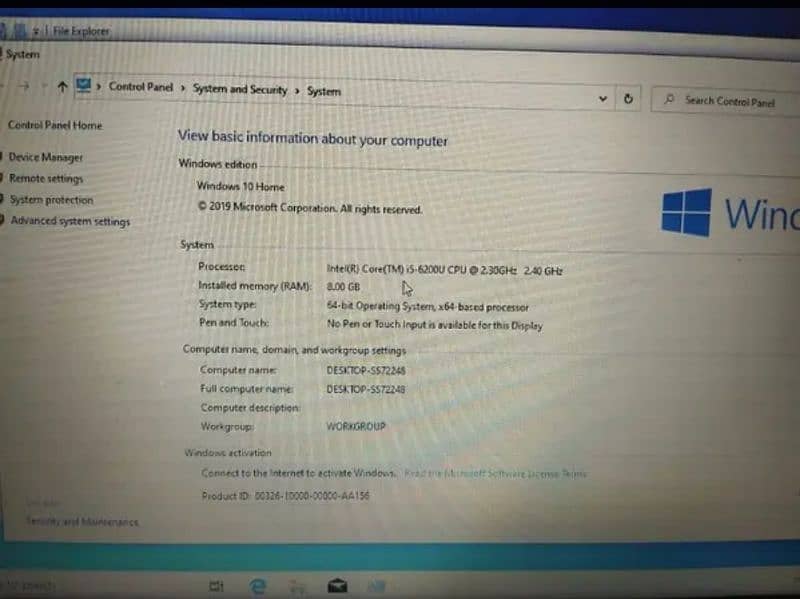 Stone Laptop in good condition i5-6 8gb 128gb for sale on urgent basis 0