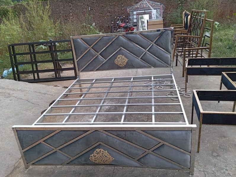 steel beds brand new good looking reasonable price 12